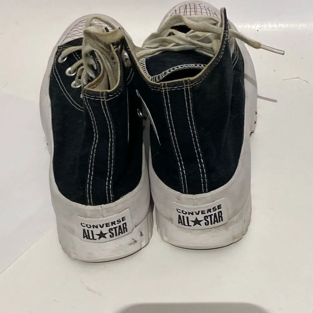 Converse Unisex Black White Chuck Taylor‎ Lugged 2.0 Sneakers Size 6.5 8.5